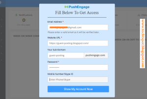 Add Push Engage Notifications In Blogger 2