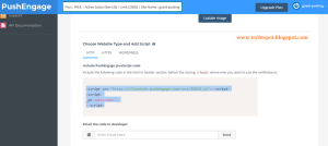 Add Push Engage Notifications In Blogger 5