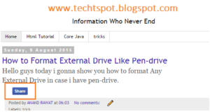 How to add Facebook Share Button to Blogger Posts with Pictures