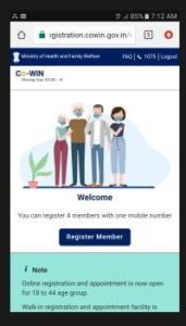 vaccine Register Member